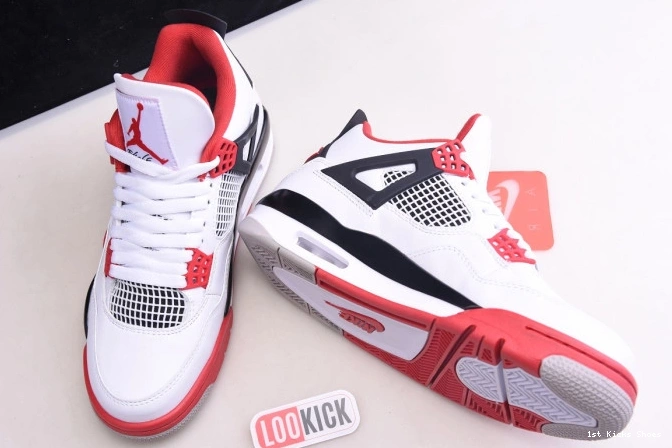 1st Kicks Jordan Red Retro Air Fire 4 DC7770-160 (2020) 0725